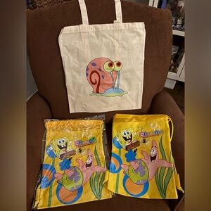 SpongeBob SquarePants Yellow and Cream Kids Bags